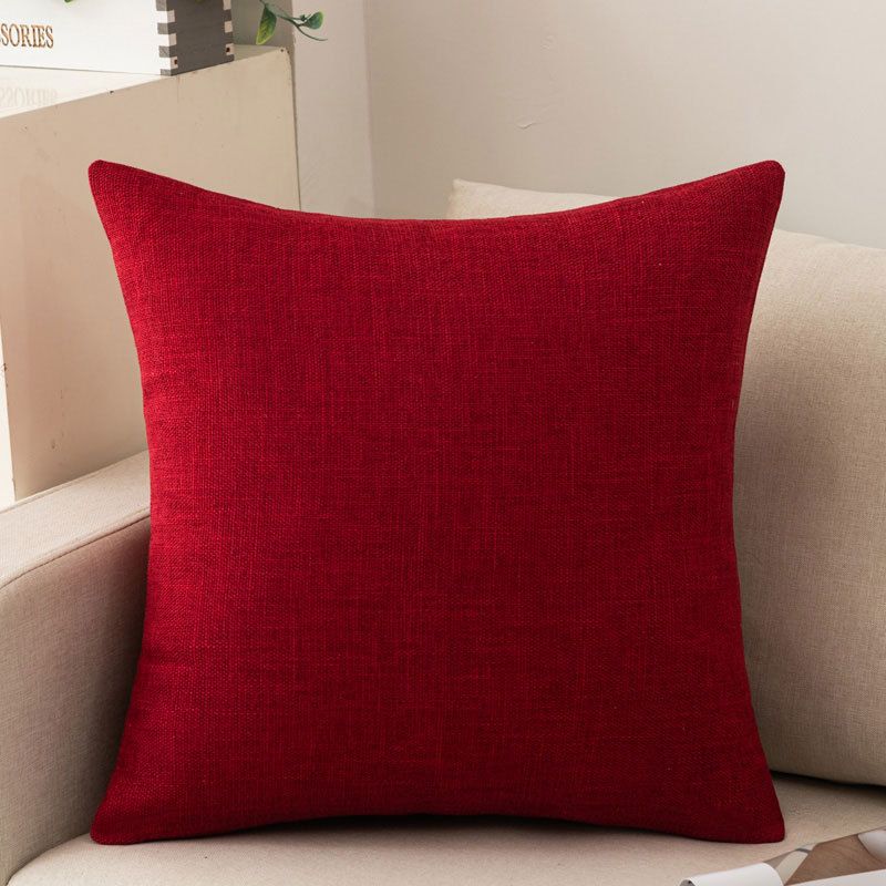 Shengdu Solid Color Polyester Pillow Case 40 × 40cm csmm wine red 40 × 60cm with pillow core