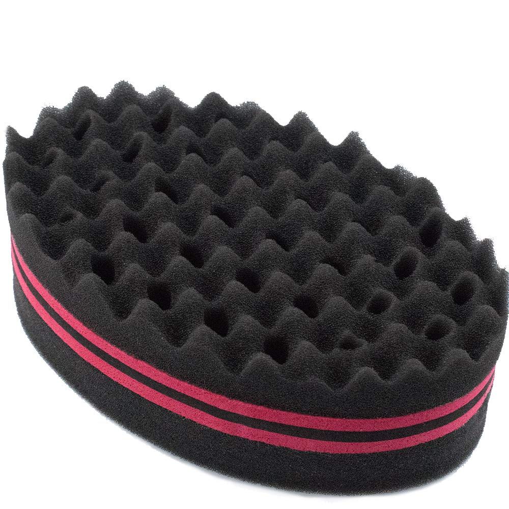 2pcs Small Holes Hair Sponge for Twists and Dreads Barber Afro Wave Nappy Curling Sponge Brush for Curls Women Men Natural Hair โ image 3