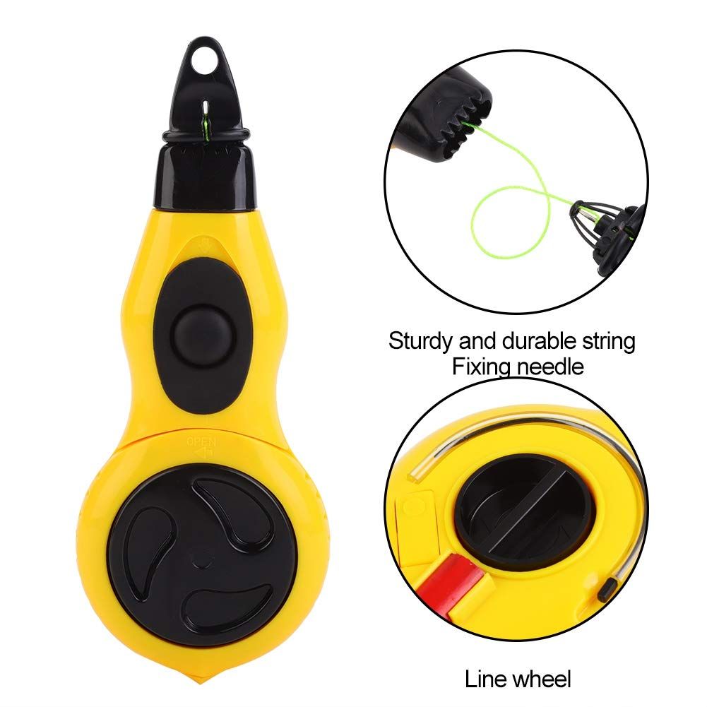 Marking Chalk Line, Carpenter's Mini Ink Marker, Chalk Box Auto Callback String Level Chalk Line Marker for Woodworking — image 2