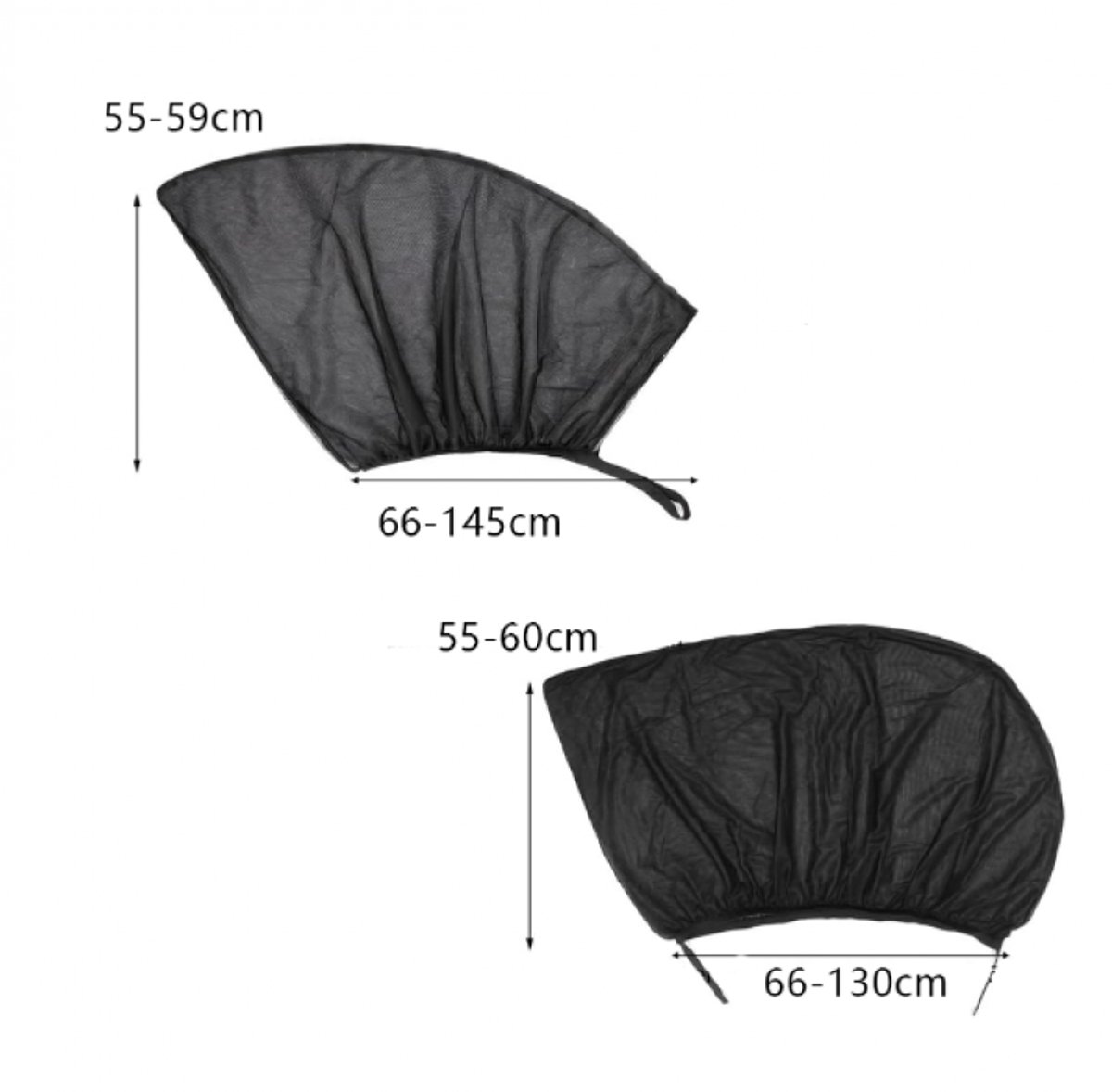 Car Sunshade - 4 Pieces - Suitable for Front and Rear Windows - Polyester - UV Protection - Car Sunshade for Baby & Child - Car Window Sun Protection — image 6