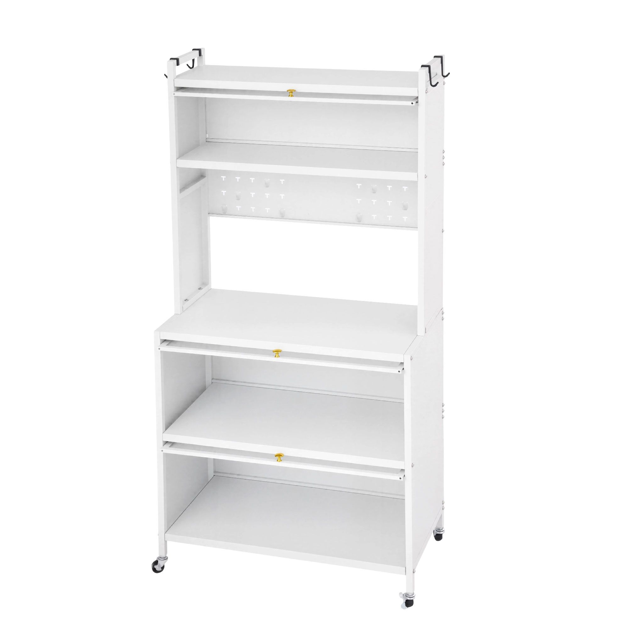 Artiss Kitchen Cabinet Storage Shelves Pegboard Cupboard Sideboard 80CMX164CM β image 4