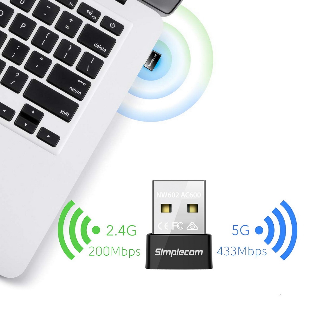 Simplecom NW602 AC600 Dual Band Nano USB WiFi Wireless Adapter โ image 5