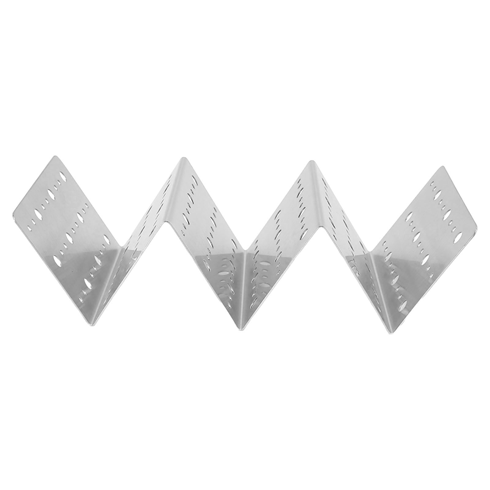 Taco Holder Round Holes Stainless Steel Taco Holder Stand Dishwasher Oven and Grill Safe 20x10x6cm / 7.9x3.9x2.4in โ image 6