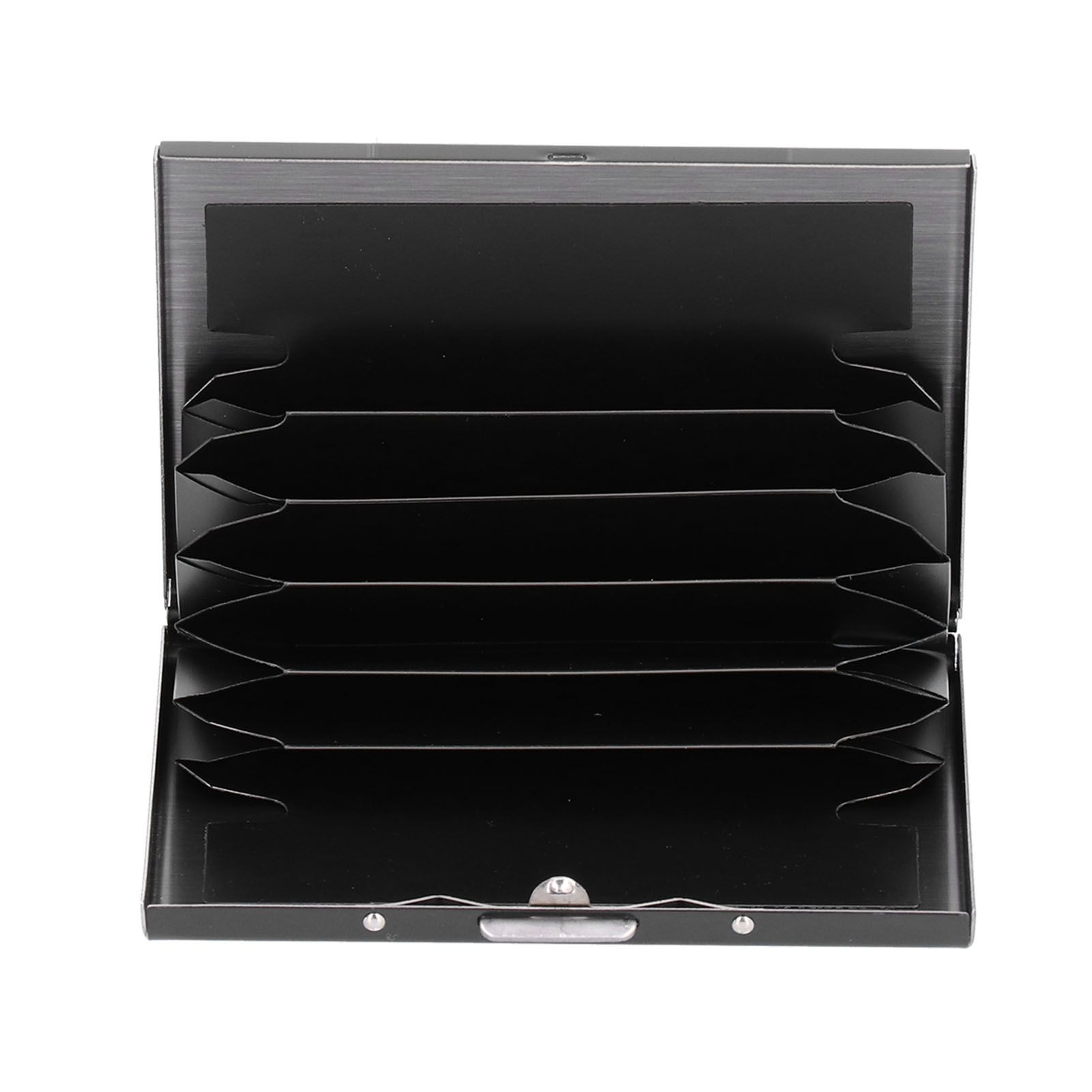 Credit Card Holder Protector Stainless Steel Credit Card Wallet Business Card Case for Men and WomenBlack โ image 3