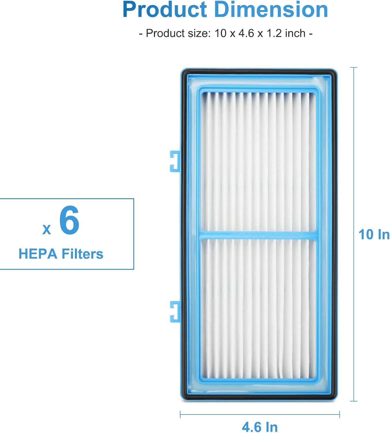 6 Pack AER1 ilter Replacement or Holmes AER1 Series, HAP30AT Total Air HEPA Type ilter or Replacement Parts # HAP300AH-U4R, HAP242-NUC โ image 2
