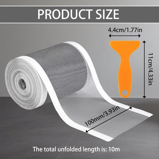 Hair collector - Shower drain filter - Floor drain - Self-adhesive anti-clogging kit for bathroom drain holes - Hair filter - Drain sticker roll - 10 cm x 10 m — image 5