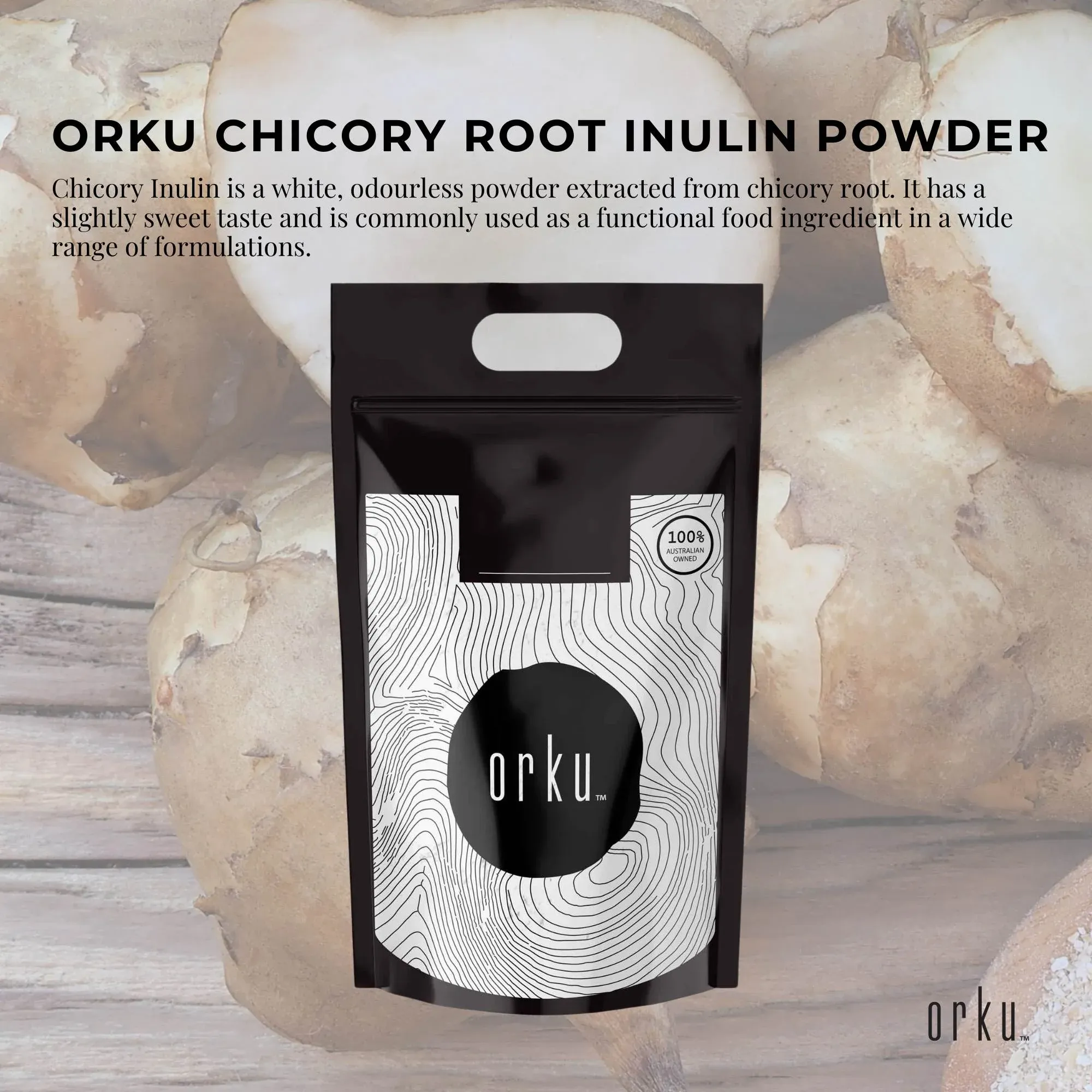 Orku 5Kg Chicory Root Inulin Powder - Unflavoured Food Ingredient — image 2