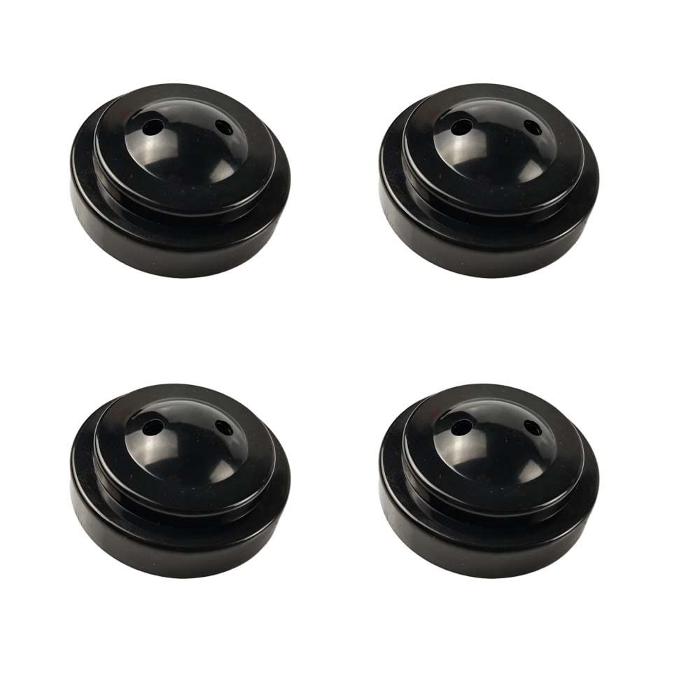 4 Pack Miniature Two Hole Flag Stand Base, Twin Desk Flag Holder, Two Hole Black Base For 4"x6" 5"x8" Stick Desk Flags