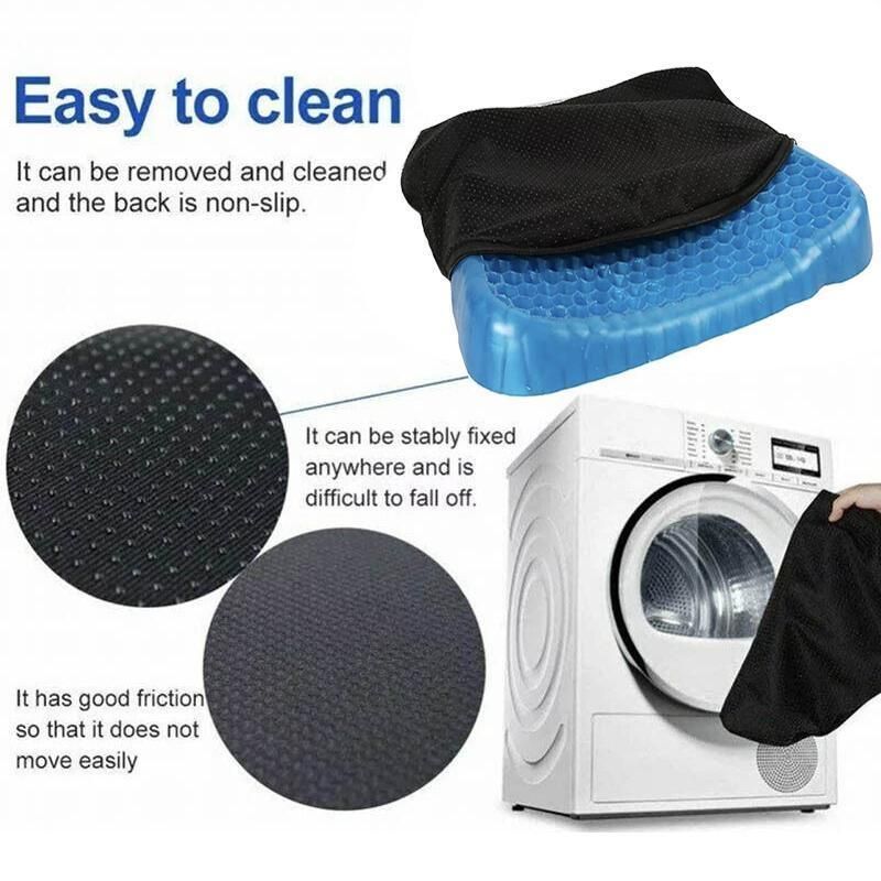 Gel Honeycomb Seat Comfort Cushion Flex Back Support Spine Protector - 1000g (44 × 36.5 × 4.5CM) — image 5
