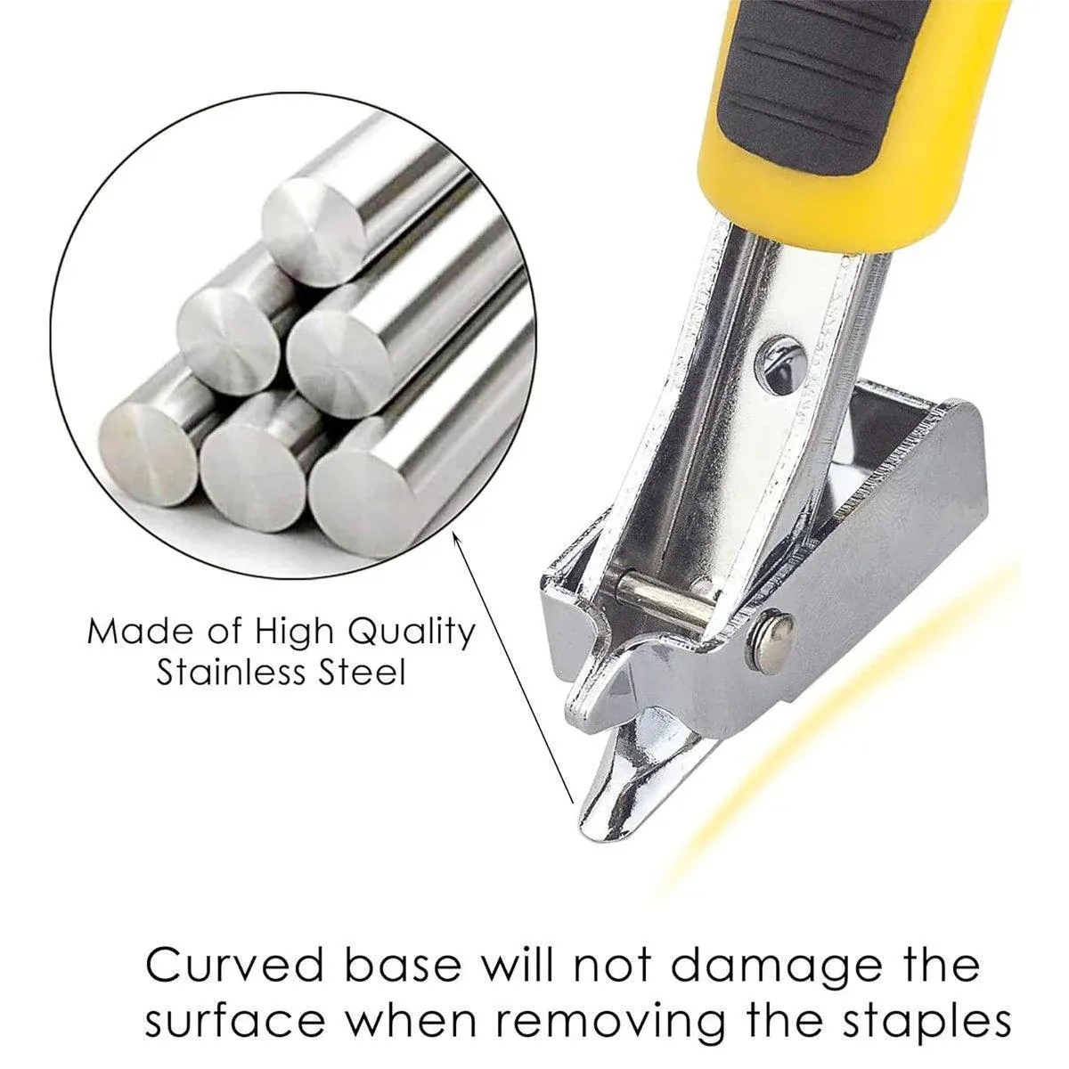 Easy Nail Puller Ergonomic Design for Quick Nail Removal Efficient Hand Tool - Yellow — image 5