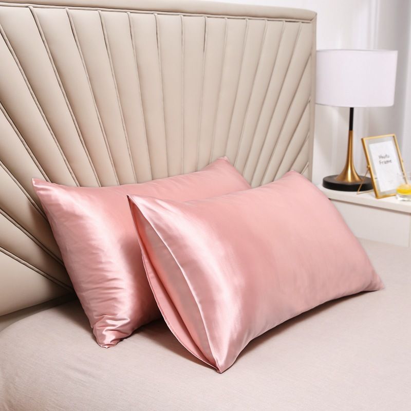 Pillowcase Polyester 60 Thread Count Solid Color Elegant jade 50 × 66cm【1 pack】