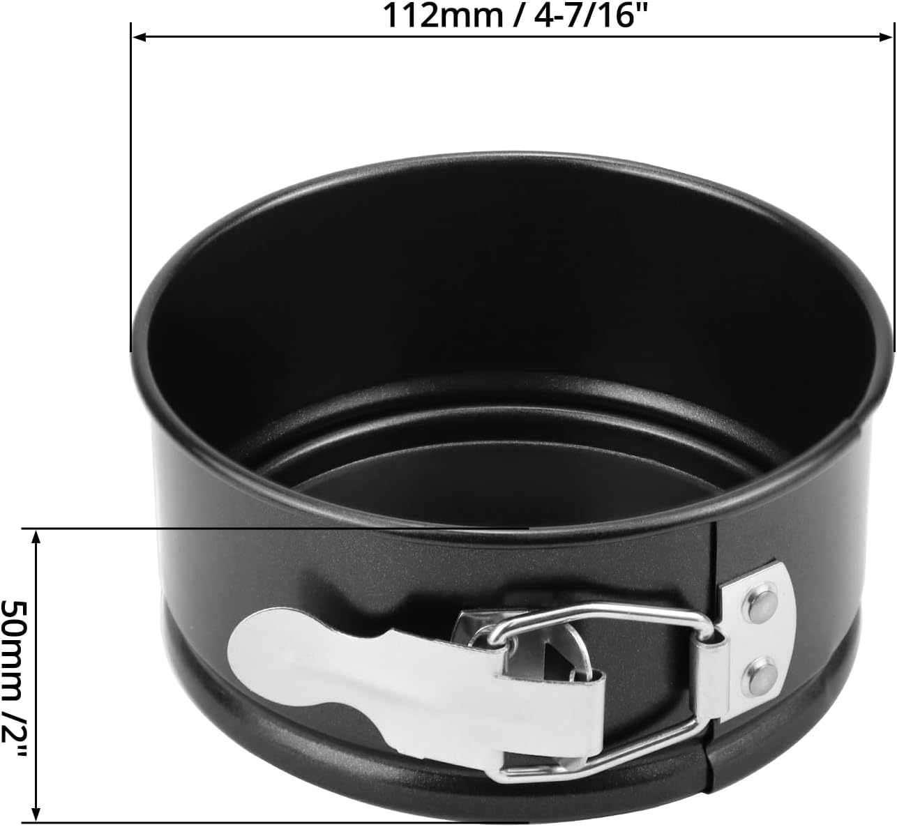 4 Inch Springform Pan Set, Nonstick, Leakproof Mini Cheesecake Pans with Removable Bottom, Carbon and Stainless Steel Construction, 8 Pcs โ image 6