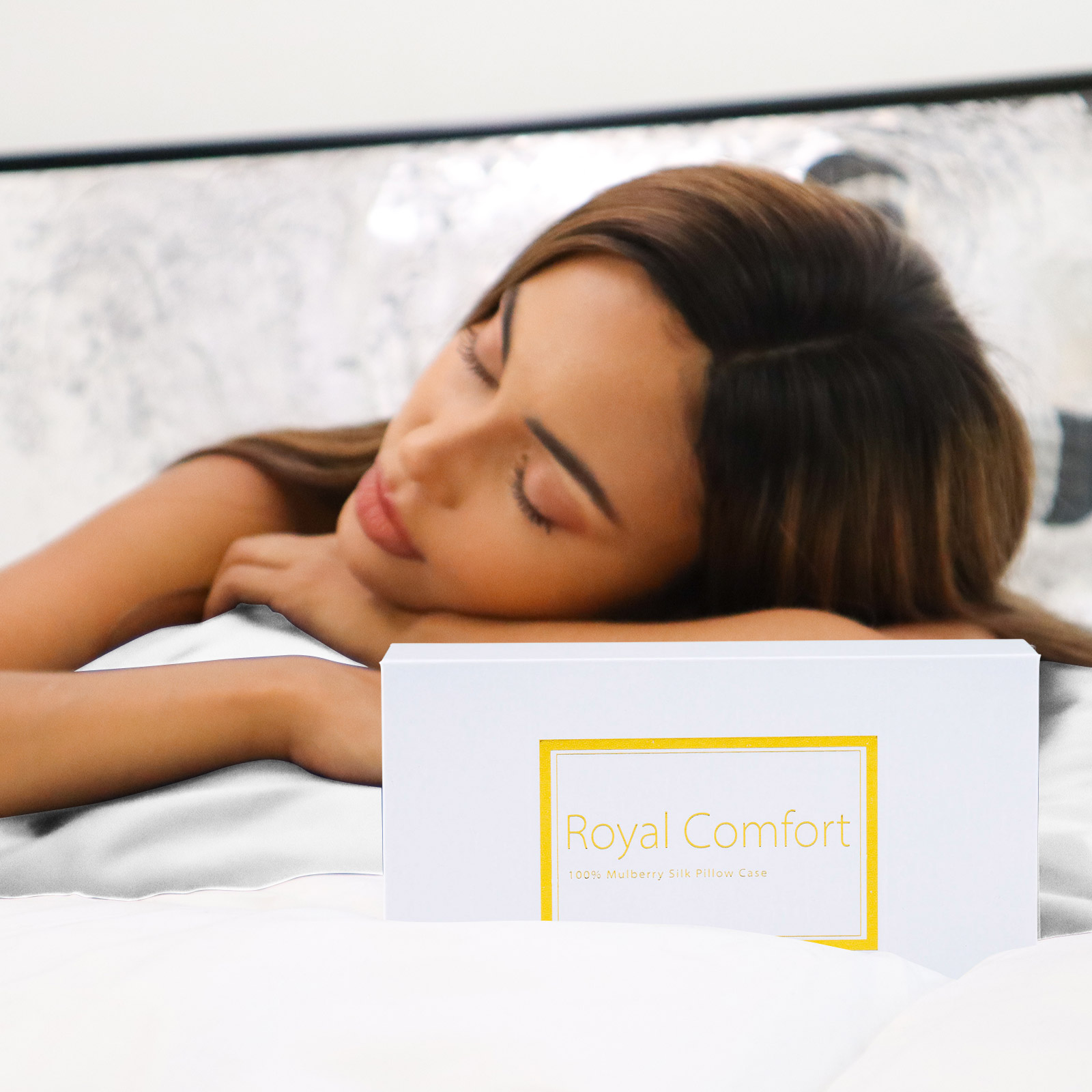 Royal Comfort Pure Silk Pillow Case 100% Mulberry Silk Hypoallergenic Pillowcase - Silver โ image 5