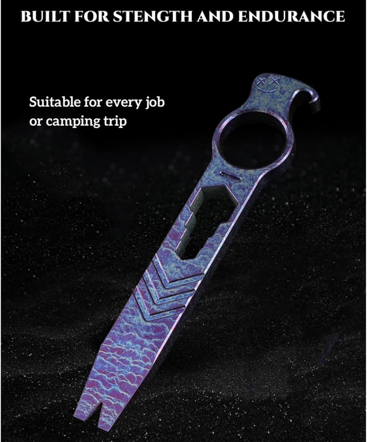 Titanium Pry Bar Bottle Opener Crowbar Wrench Screwdriver Compact Size EDC Multi Tool Solid and durable. Outstanding โ image 3