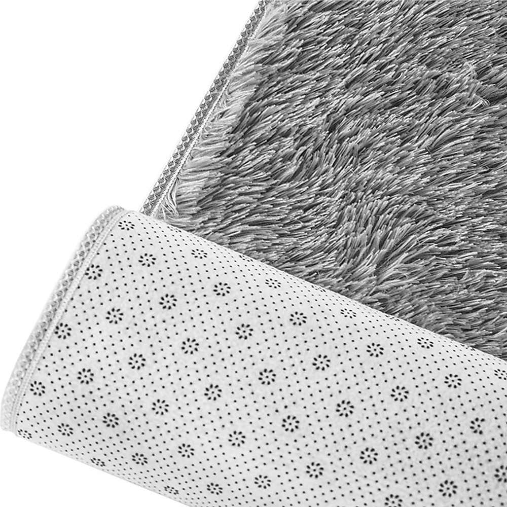 230 × 200cm Floor Rugs Large Shaggy Rug Area Carpet Bedroom Living Room Mat - Grey — image 5