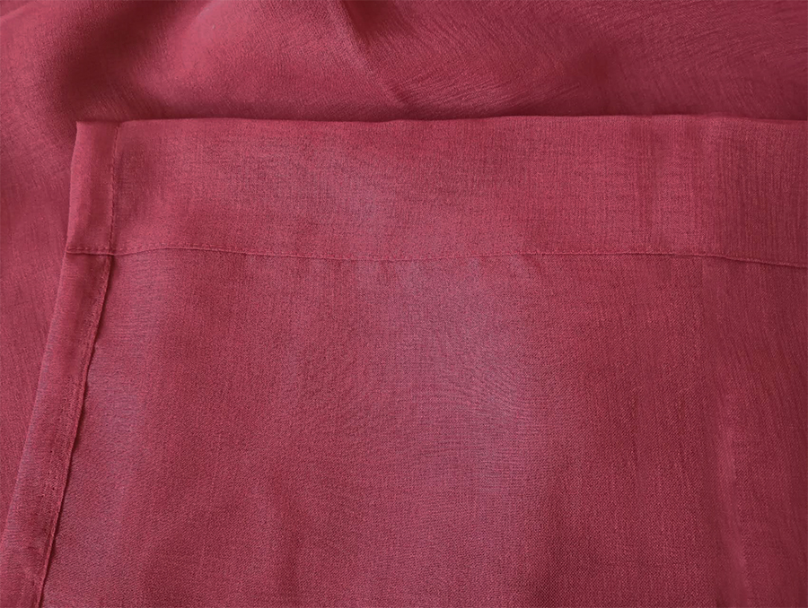 2 Long Drop Sheer Voile Curtains 590cm wide 270cm Drop Pinch Pleat + Hooks Wine โ image 4