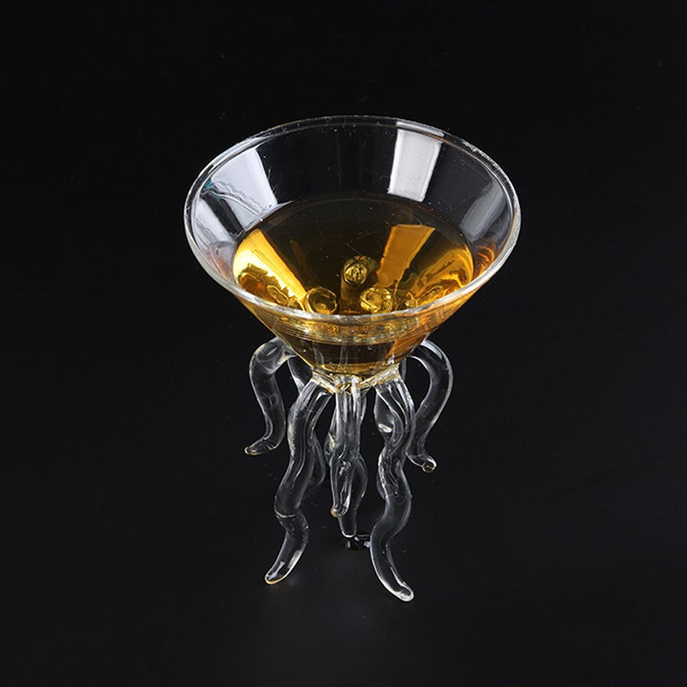 Octopus Cocktail Glass Transparent Octopus Shaped Glass Cup Jellyfish Cup — image 5