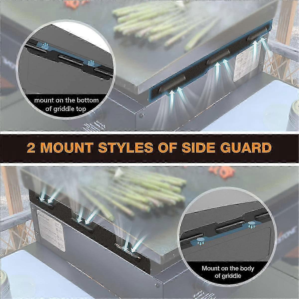Magnetic Wind Shields for 36-inch Blackstone Grill, Stainless Steel Flame Shield, Grill Accessories - 36 Inch — image 4