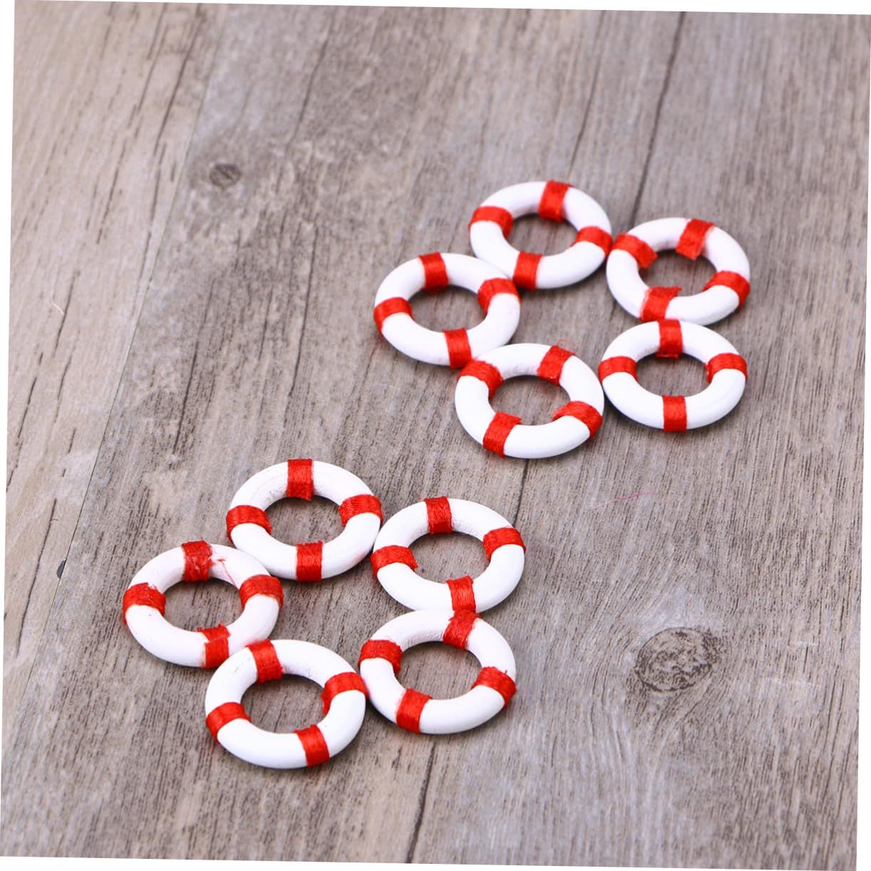 10pcs Mini Nautical Decor Mini Beach Decoration Marine Ornament Miniature Mediterranean Nautical Life Ring Micro Toys Ocean Toys — image 5