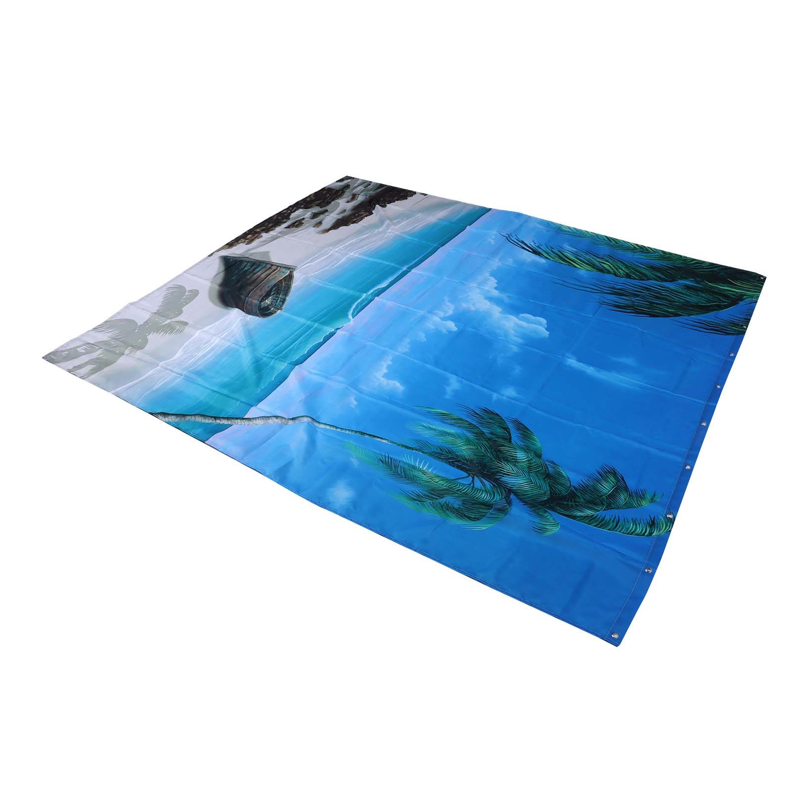 Shower Curtain Set with Hanging Rings No‑Punching Bath Curtain Bathroom Accessory150x180cm — image 2