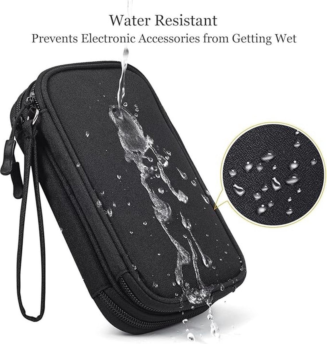 Bag Organizer - Electronics & Accessories Organizer Bag - Cable Organizer Bag - Storage Bag for Cables, Electronics and Accessories - Organizer - Black โ image 5