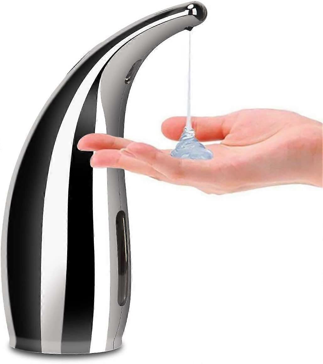 300ml Automatic Bathroom Soap Dispenser with Infrared Touchless Soap Dispenser Silver