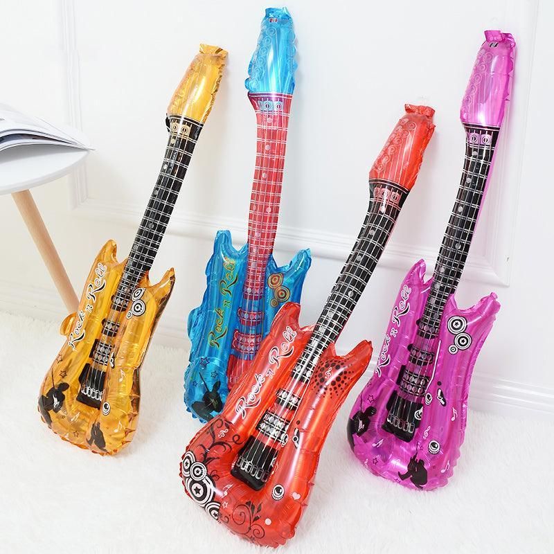 Guitar Foil Balloon Air Fill Rock and Roll Music Party Wedding Birthday Decoration - Red โ image 5