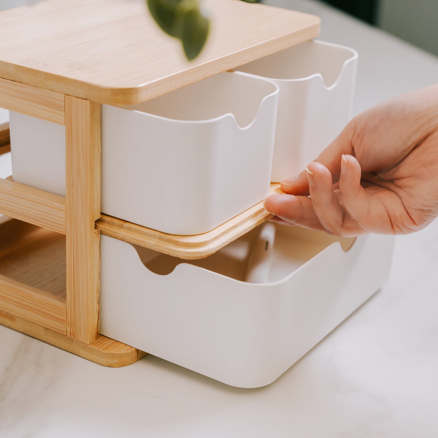 Bamboo Fibre Storage Drawer Set — image 5