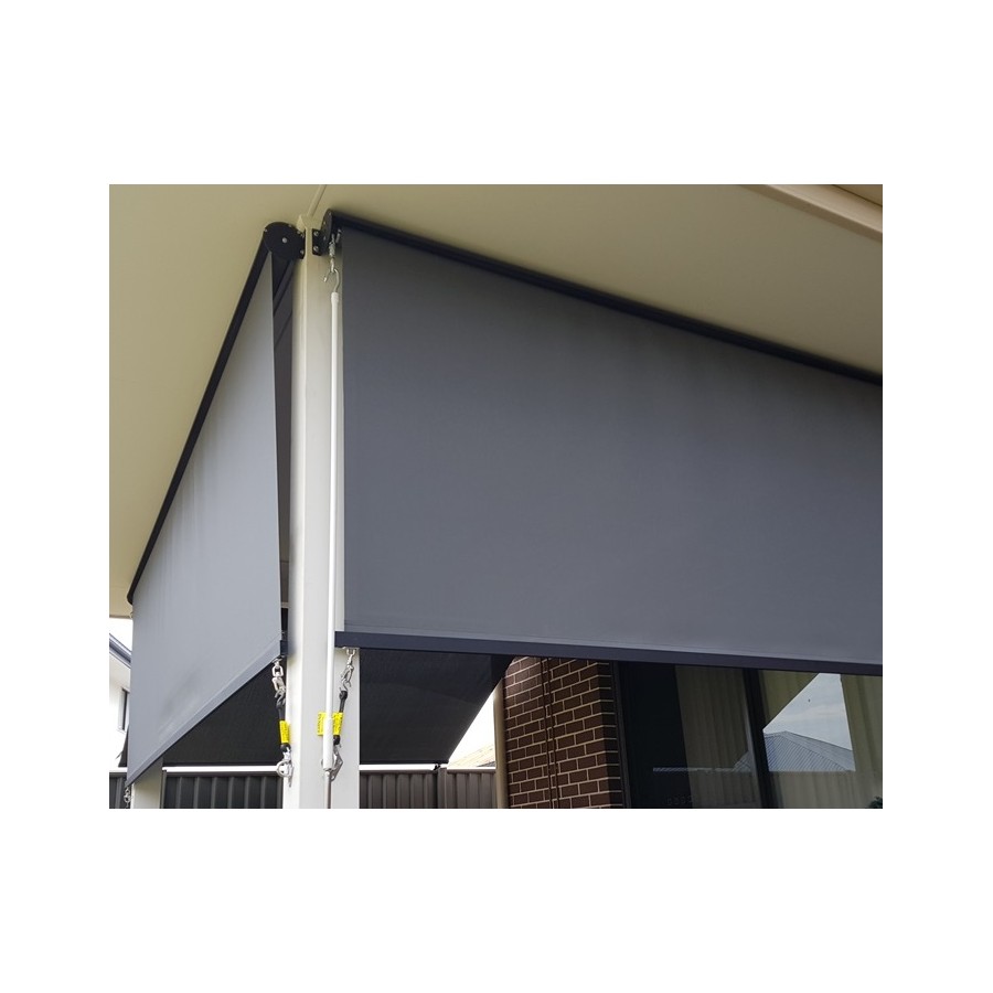 Outdoor Roller Blind Sun Screen Awning With Aluminium Hood โ image 5