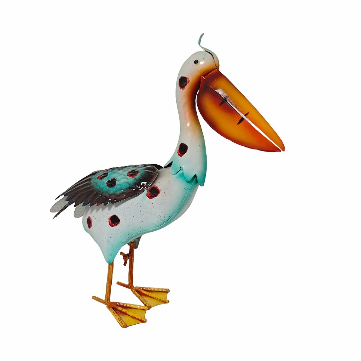 Iron Pelican Statue Garden Decoration for Outdoor Yard Patio Lawn Porch Ornament — image 2
