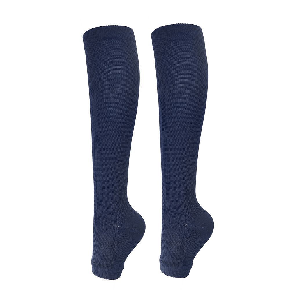 Open Toe Navy Blue Compression Calf Socks Size XXL (43-46) | Halloween…