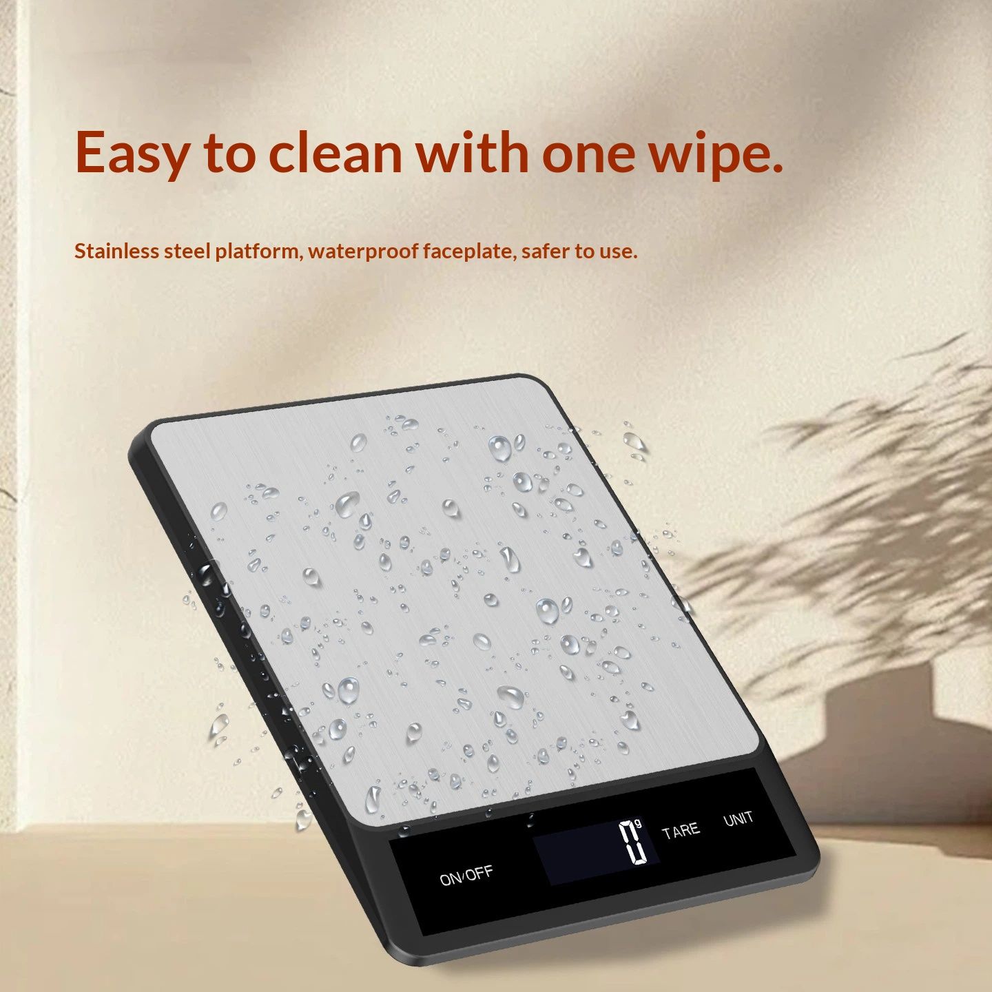 Food Scale - Rechargeable Digital Kitchen Scale, 15kg/1g Precision, Type-C, Grams/Ounces, LCD Display, Black — image 3