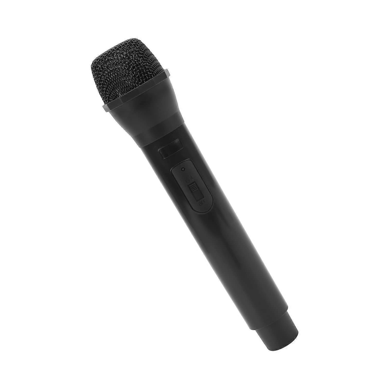 Prop Microphone - Black Plastic Fake Karaoke Mic for Stage or Party Use — image 2