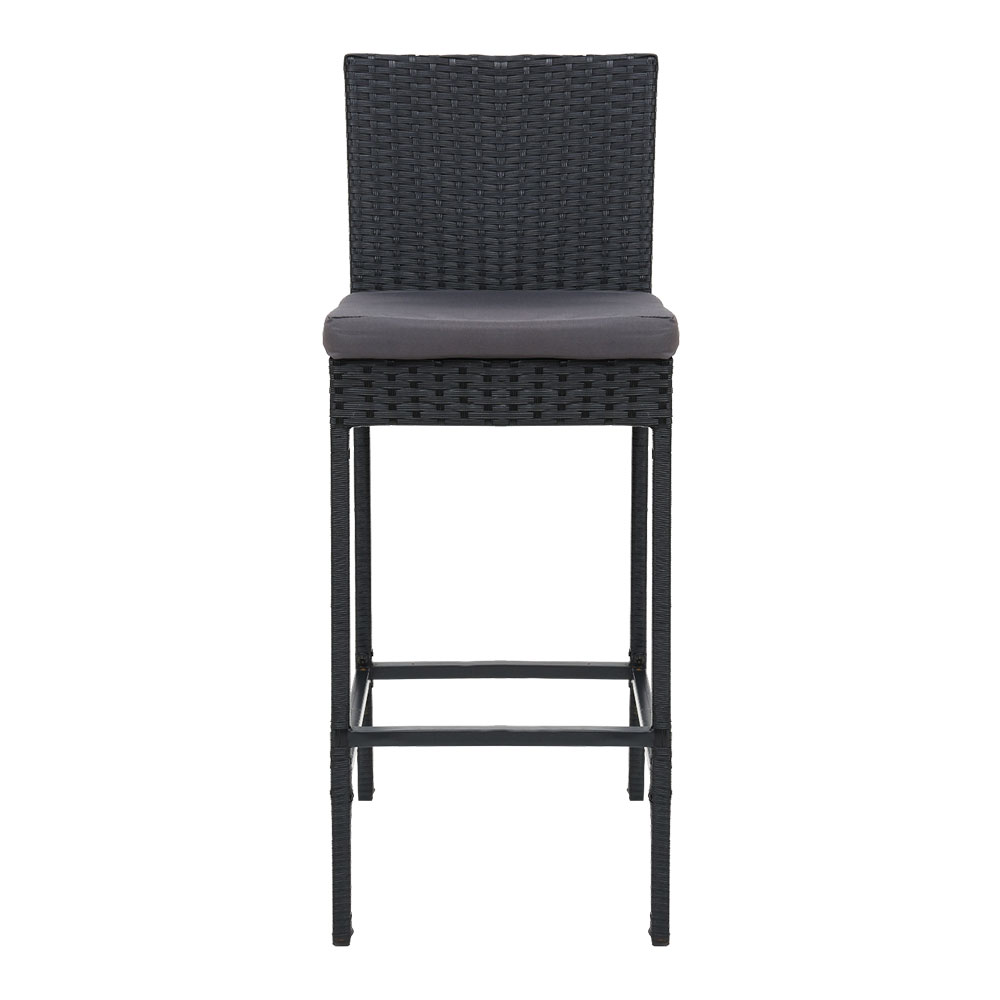 Gardeon 4-Piece Outdoor Bar Stools Dining Chair Bar Stools Rattan Furniture — image 3