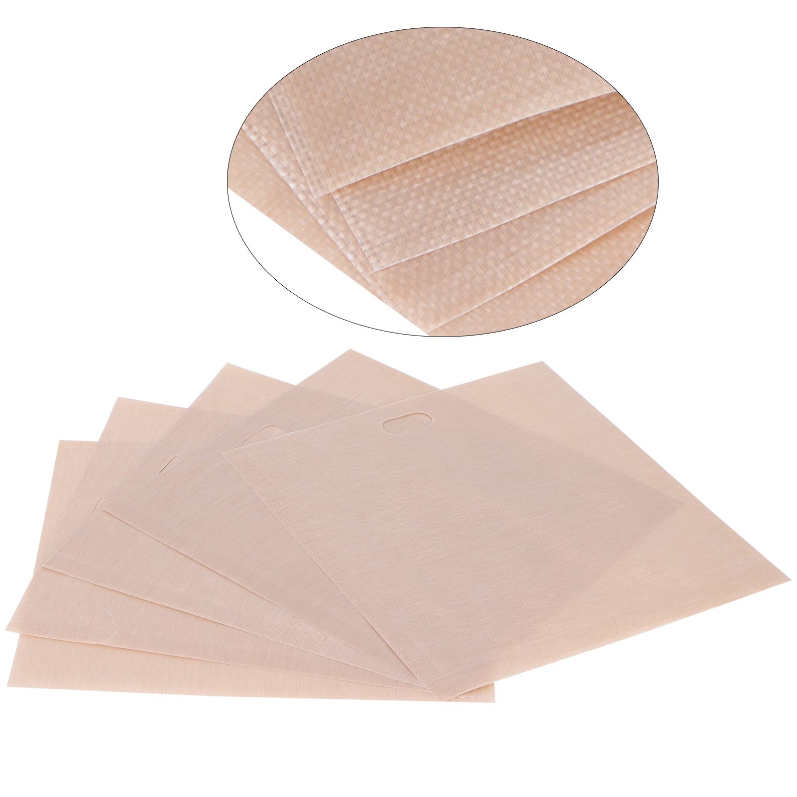 5Pcs NonStick Microwave Oven Toast Bag Food Grade Reusable Barbecue Bag for Barbecue Baking(16 × 18CM ) — image 3