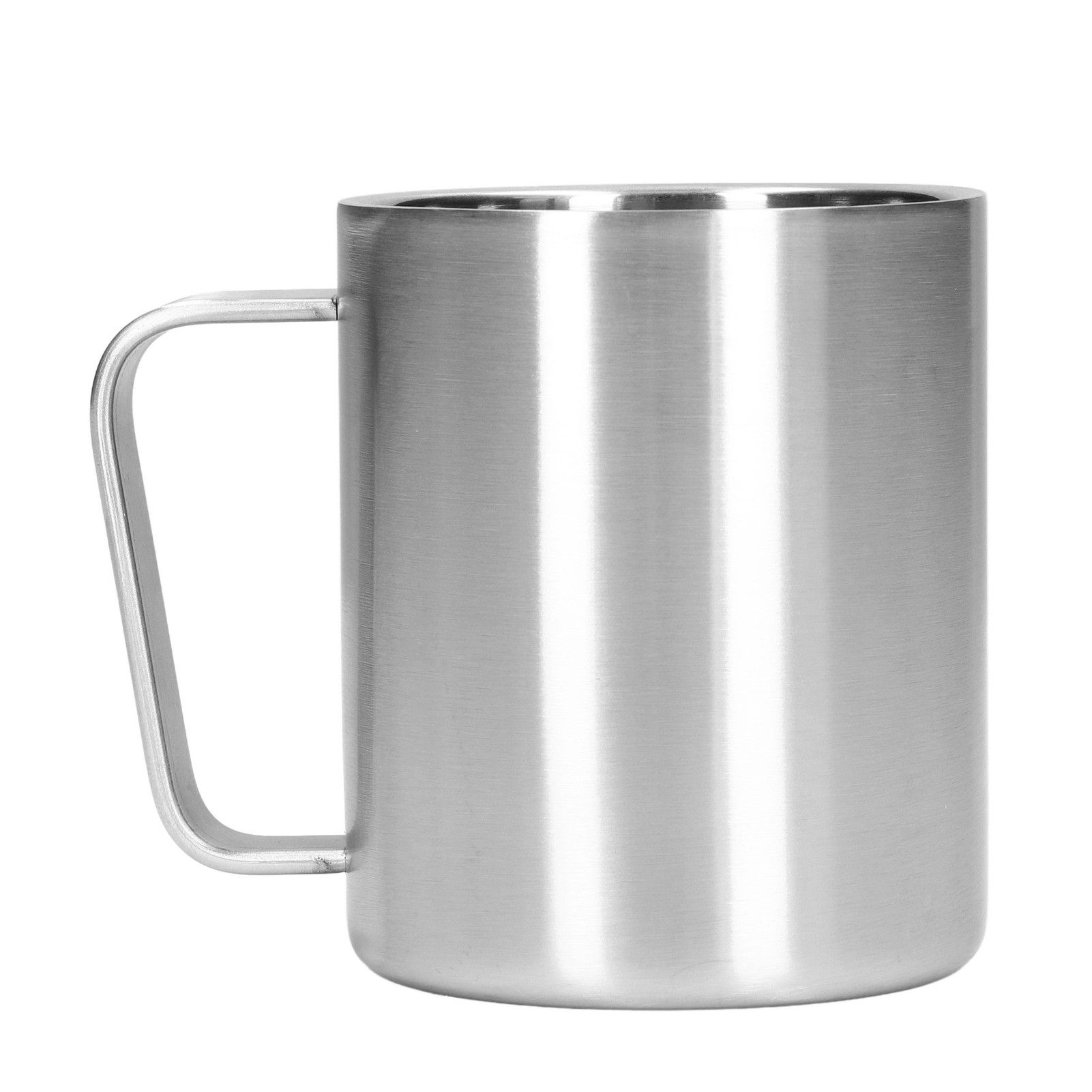 Stainless Steel Cup 300ml Capacity Double Layer Ergonomic Design Texture With Handle Coffee Mug — image 4