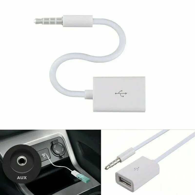 Male Cable Plug Aux Jack 3.5Mm Audio To Usb 2.0 Female Converter Cord Play Mp3 — image 6