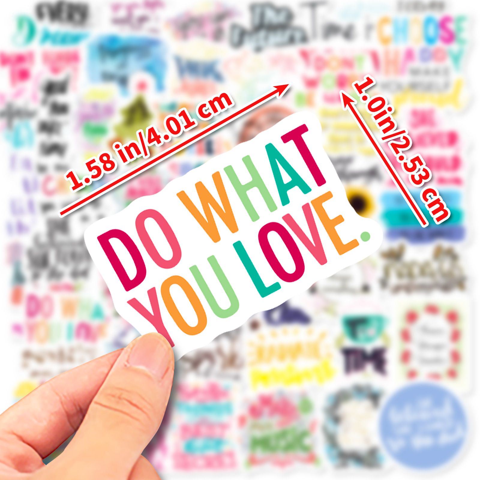50 Pcs Inspirational Stickers Reward Motivational Decals for Teens Students Teachers Employees Water Bottle Motivational Stickers — image 2
