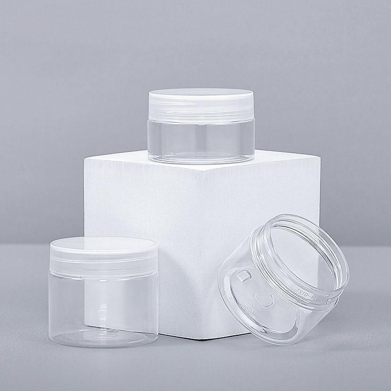 10pcs Transparent Wide Mouth Plastic Jars with Cap Skin Care Cream Containers - 80ml โ image 4