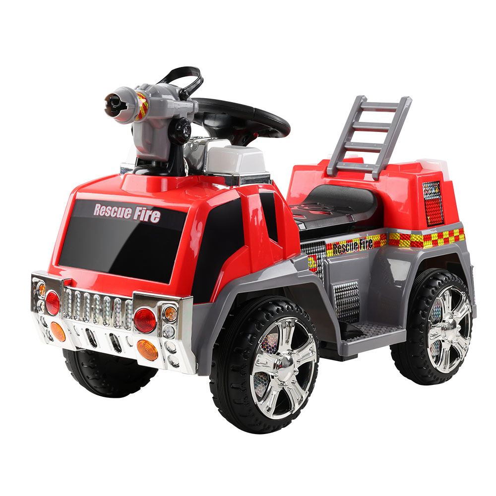 Rigo Kids Electric Ride On Car Fire Engine Fighting Truck Toy Cars 6V Red โ image 2