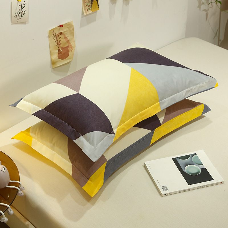 Pillowcase Pair 48x74 Polyester Twill 48x 74cm ± 2cm [pillow core a pillowcase a]