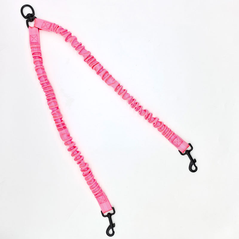 Pink Pet Double-Ended Rope + 1.5M Leash - Easy to walk two dogs, tangle-free design โ image 2