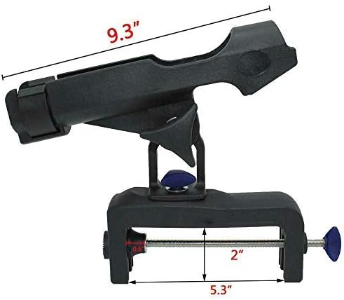 Fishing Boat Rods Holder Adjustable Raft Kayak Rod Pole Stand Bracket Mount Rest Rack Opening 360 Degree 1PCS RH-30 — image 2