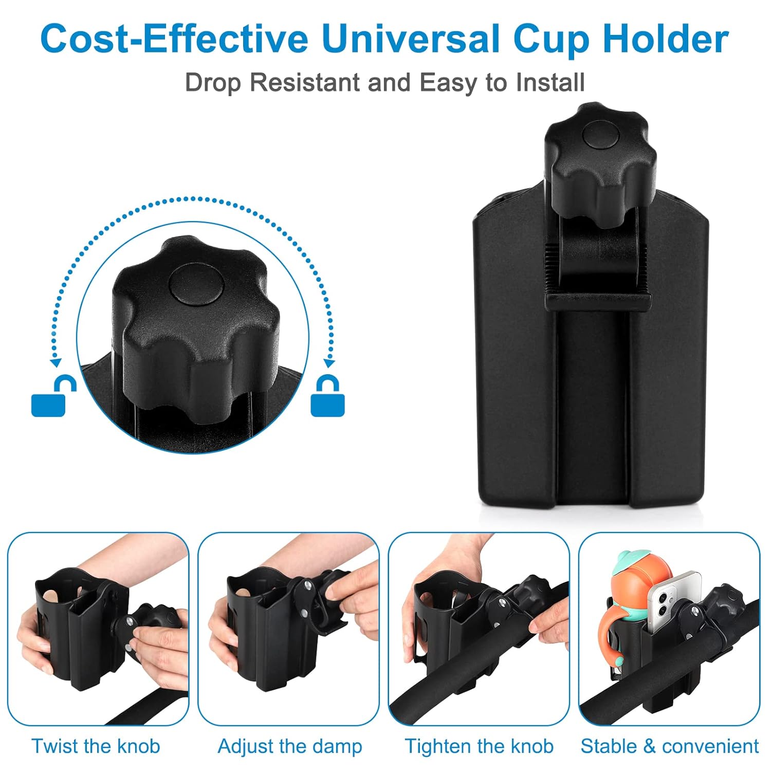 2-in-1 Universal Cup Holder for Stroller — image 5