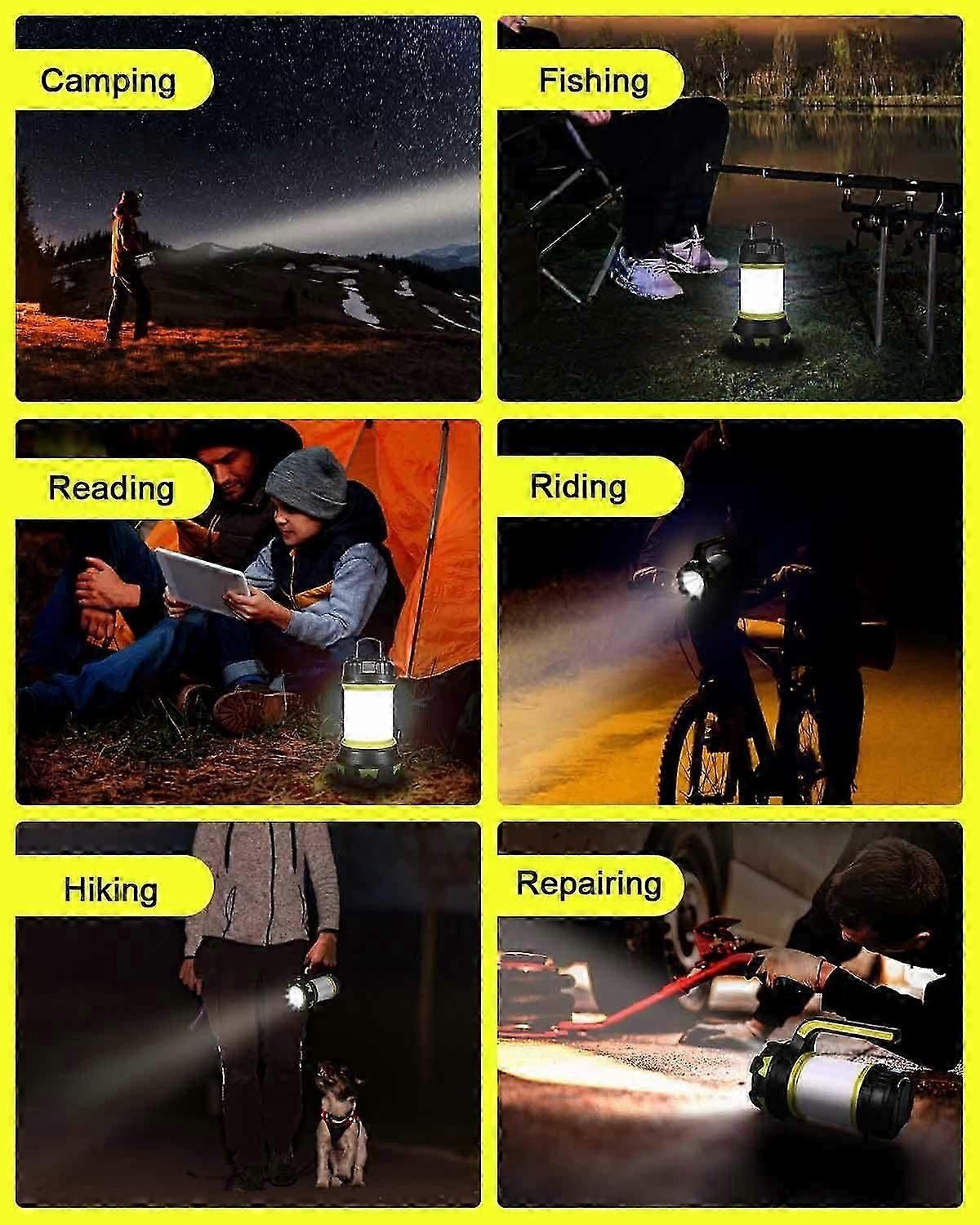 LED Camping Lantern 360 Lighting 6 Modes Waterproof Portable Hanging for Camping/Rescue/Garage etc โ image 5