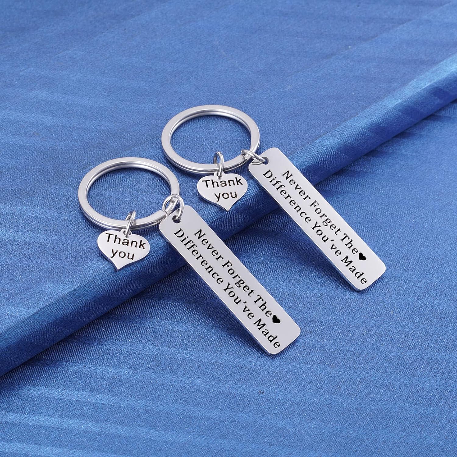 2PC Coworker Going Away Farewell Thank You Keychain, Teacher Nurse Boss Retirement Gifts for Women Men, Employee Appreciation Gift โ image 3