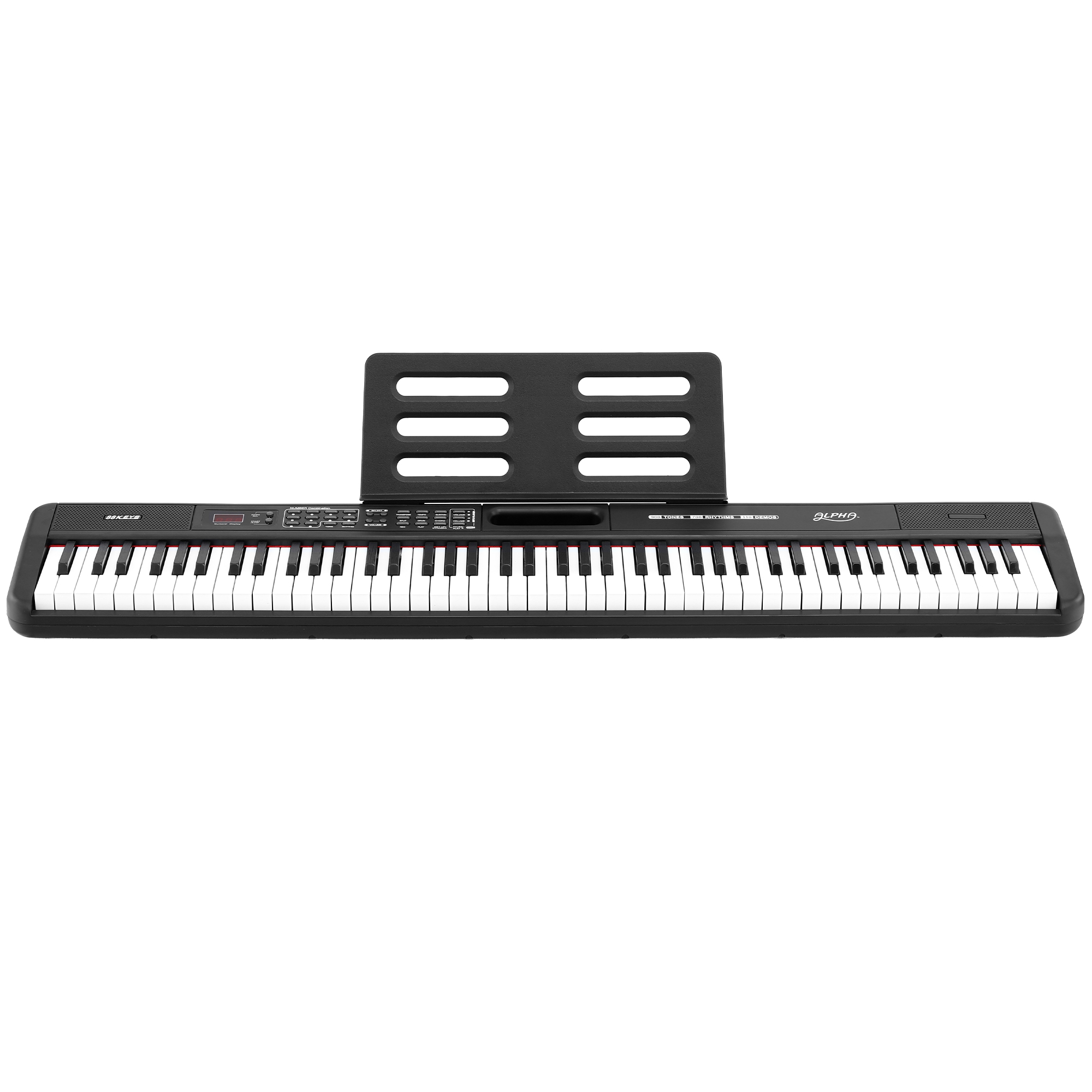 Alpha Piano Keyboard 88 Keys Electric Electronic Keyboard Piano Gift Black โ image 3