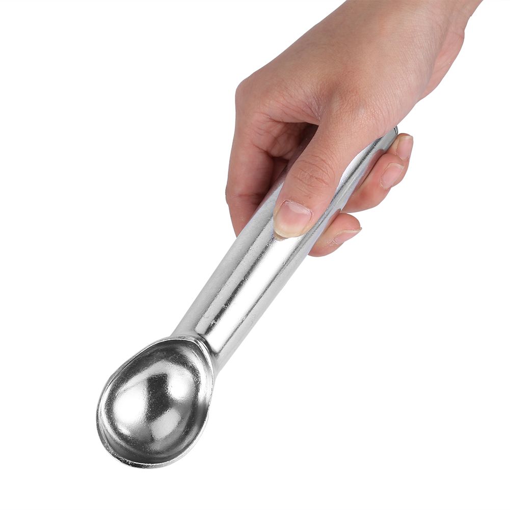 Portable Metal NOn stick Anti feeze Ice Cream Scoop Spoon Kitchen Tool (Bright Silver) โ image 4
