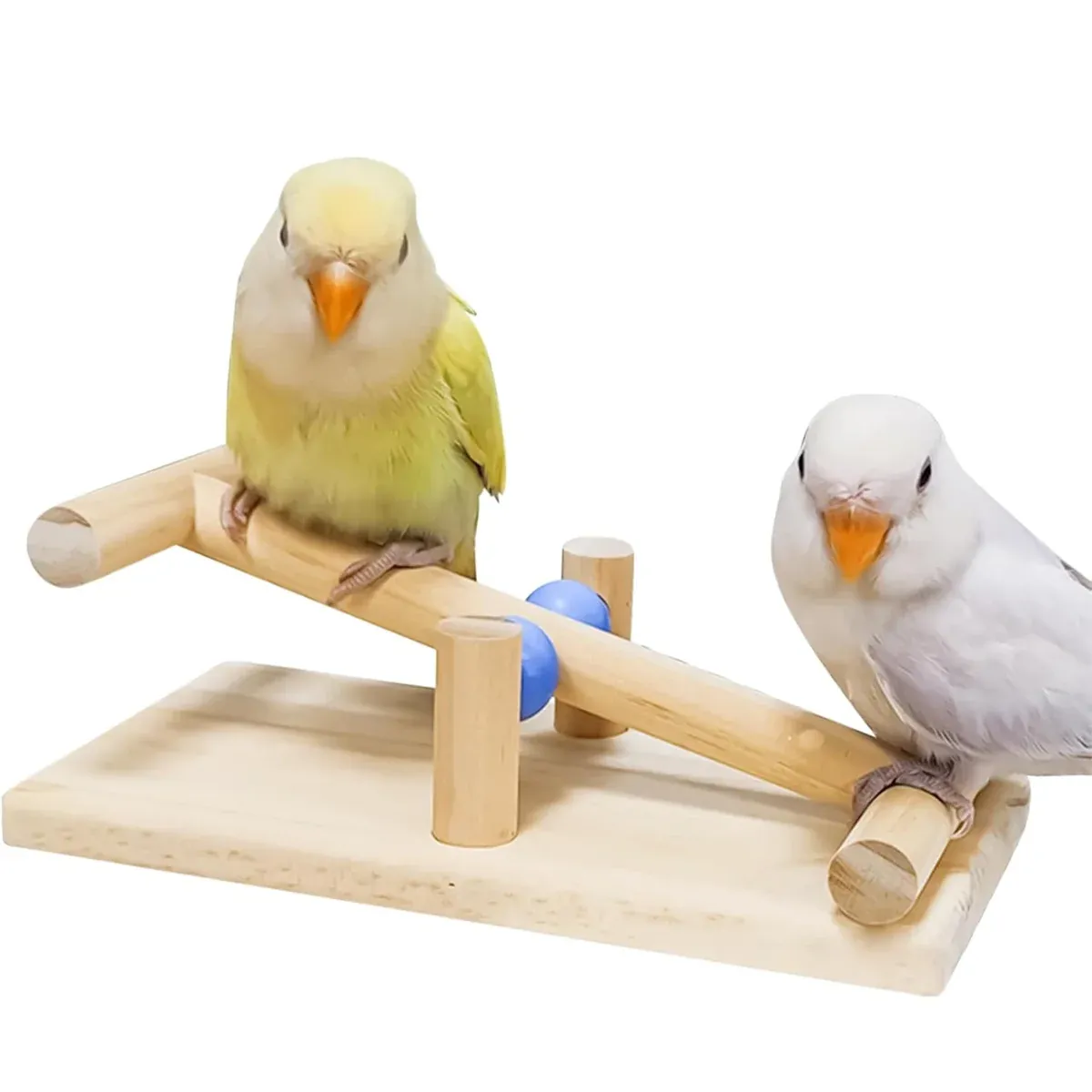 Interactive Bird Seesaw for Small Medium Birds Cage Toy Training Play Equipment — image 4
