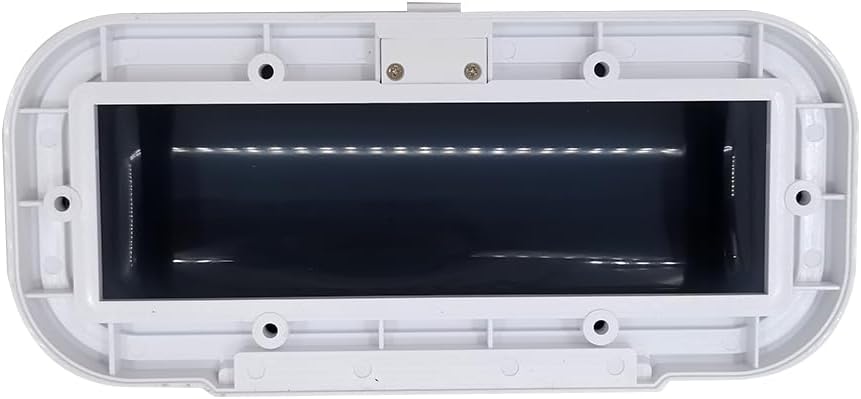 Water Resistant Marine Stereo Cover - Smoke Colored Heavy Duty Boat Radio Protector Shield with Flip-up Door & Spring Loaded Release Mounting Gasket — image 5